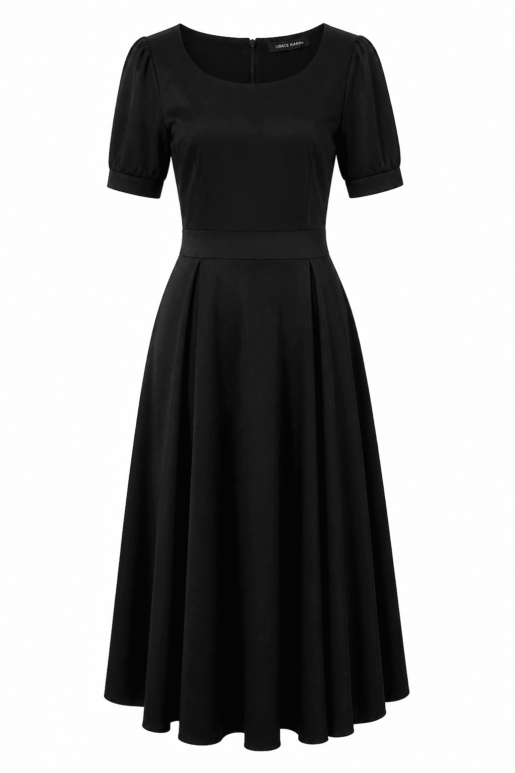 Black A-line dress